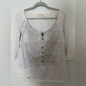 Elisa Cavaletti White Blouse with embellishments